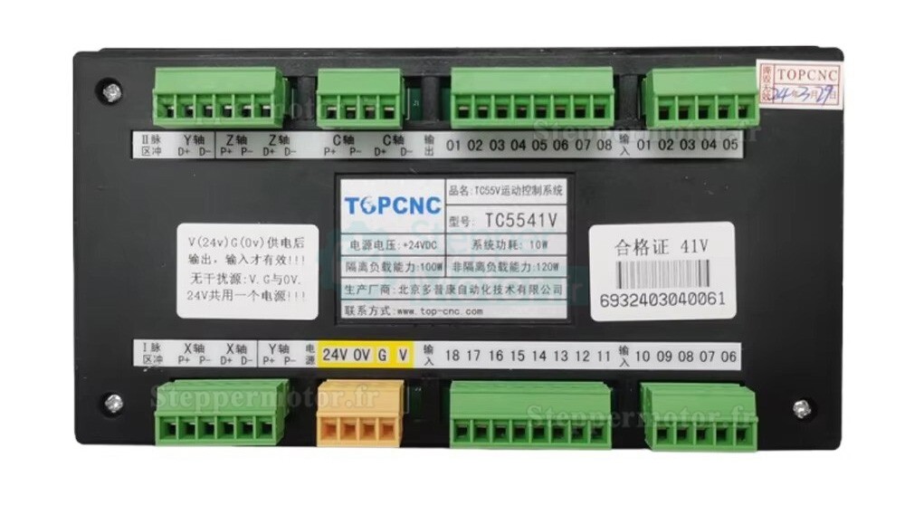 Controleur cnc 2/ 3/ 4 axes TC5521V/TC5531V/TC5541V contr&ocirc;leur programmable pour servomoteurs/moteurs pas &agrave; pas